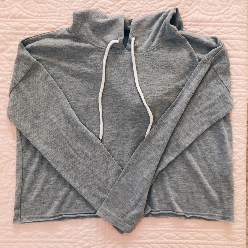 gray hoodie